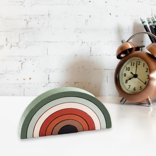 Jouet en Bois - Vert Marron - Mini mordille