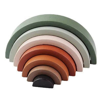 Jouet en Bois - RainbowBridge™ - Vert Marron - Mini mordille