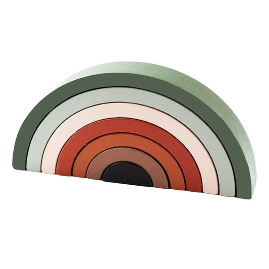 Jouet en Bois - RainbowBridge™ - Vert Marron - Mini mordille