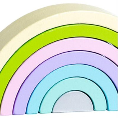 Jouet en Bois - RainbowBridge™ - Vert Mauve - Mini mordille