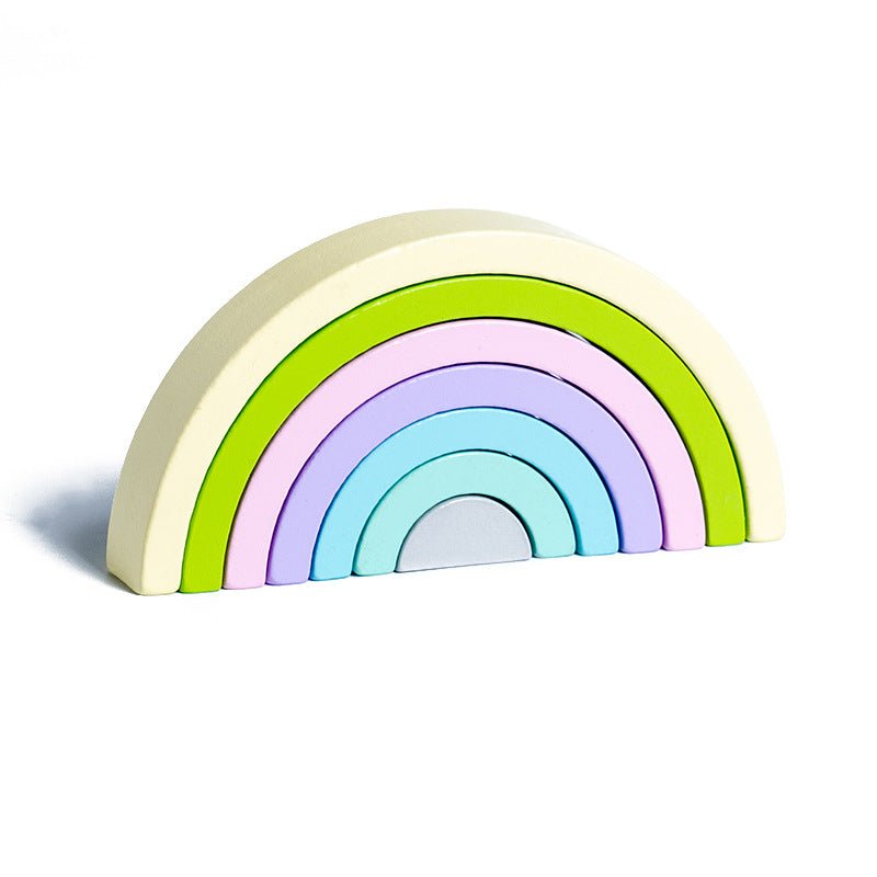 Jouet en Bois - RainbowBridge™ - Vert Mauve - Mini mordille