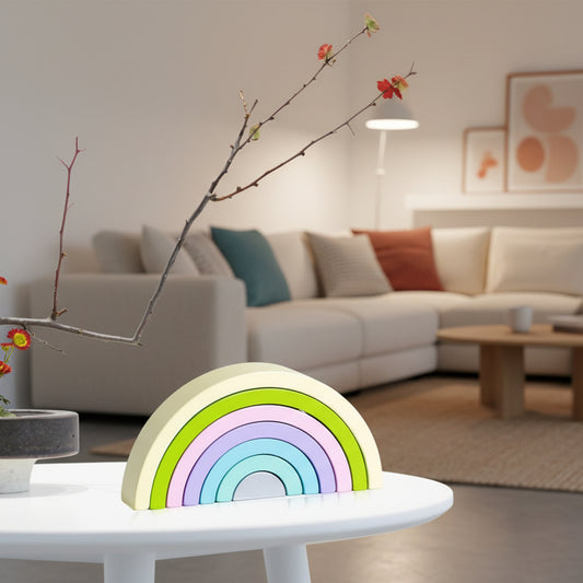 Jouet en Bois - Vert Mauve - Mini mordille